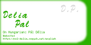 delia pal business card